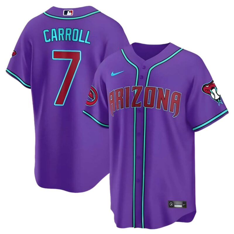 Arizona Diamondbacks Jersey Purple 1 1