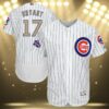 Cubs Gold World Series Jersey White 3 3