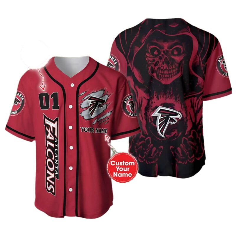 Custom Atlanta Falcons Jersey Baseball For Fans 1 1