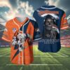 Custom NFL Denver Broncos Baseball Jersey 4 4