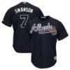 Dansby Swanson Atlanta Braves Jersey 1 1