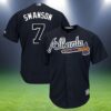 Dansby Swanson Atlanta Braves Jersey 2 2