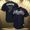 Dansby Swanson Atlanta Braves Jersey 3 3