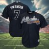 Dansby Swanson Atlanta Braves Jersey 4 4