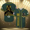 Darth Vader Custom Green Bay Packers Jersey Baseball 3 3