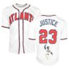 David Justice Signed Braves Jersey 1 1