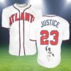 David Justice Signed Braves Jersey 2 2