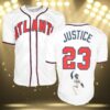 David Justice Signed Braves Jersey 3 3