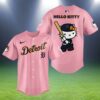 Hello Kitty Detroit Tigers Pink Jersey Baseball 2 2