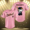 Hello Kitty Detroit Tigers Pink Jersey Baseball 3 3