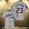 Lilo And Stitch Detroit Tigers Baseball Jersey Custom 3 3