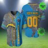 Los Angeles Chargers Custom Jersey Baseball 2 2