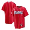 Mens Miami Marlins Nike Red City Connect Replica Team Jersey 1 1