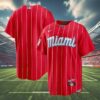 Mens Miami Marlins Nike Red City Connect Replica Team Jersey 4 4