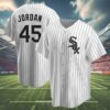 Michael Jordan White Sox Jersey 4 4