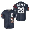 Mickey Mouse Detroit Tigers Baseball Jersey Navy 1 1