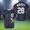 Mickey Mouse Detroit Tigers Baseball Jersey Navy 2 2