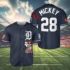 Mickey Mouse Detroit Tigers Baseball Jersey Navy 4 4