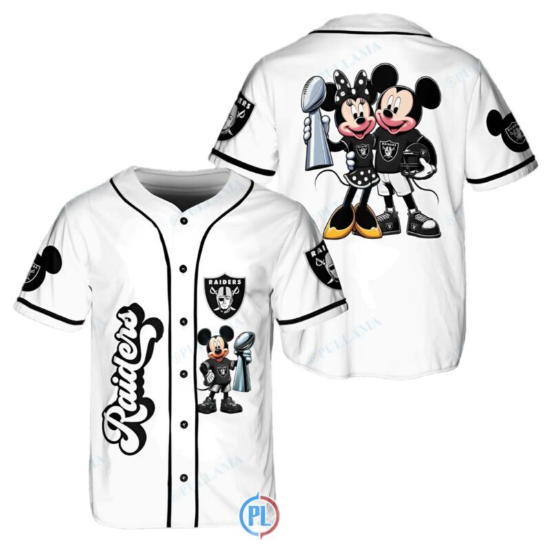 Mickey Mouse Raiders Baseball Jersey 1 1