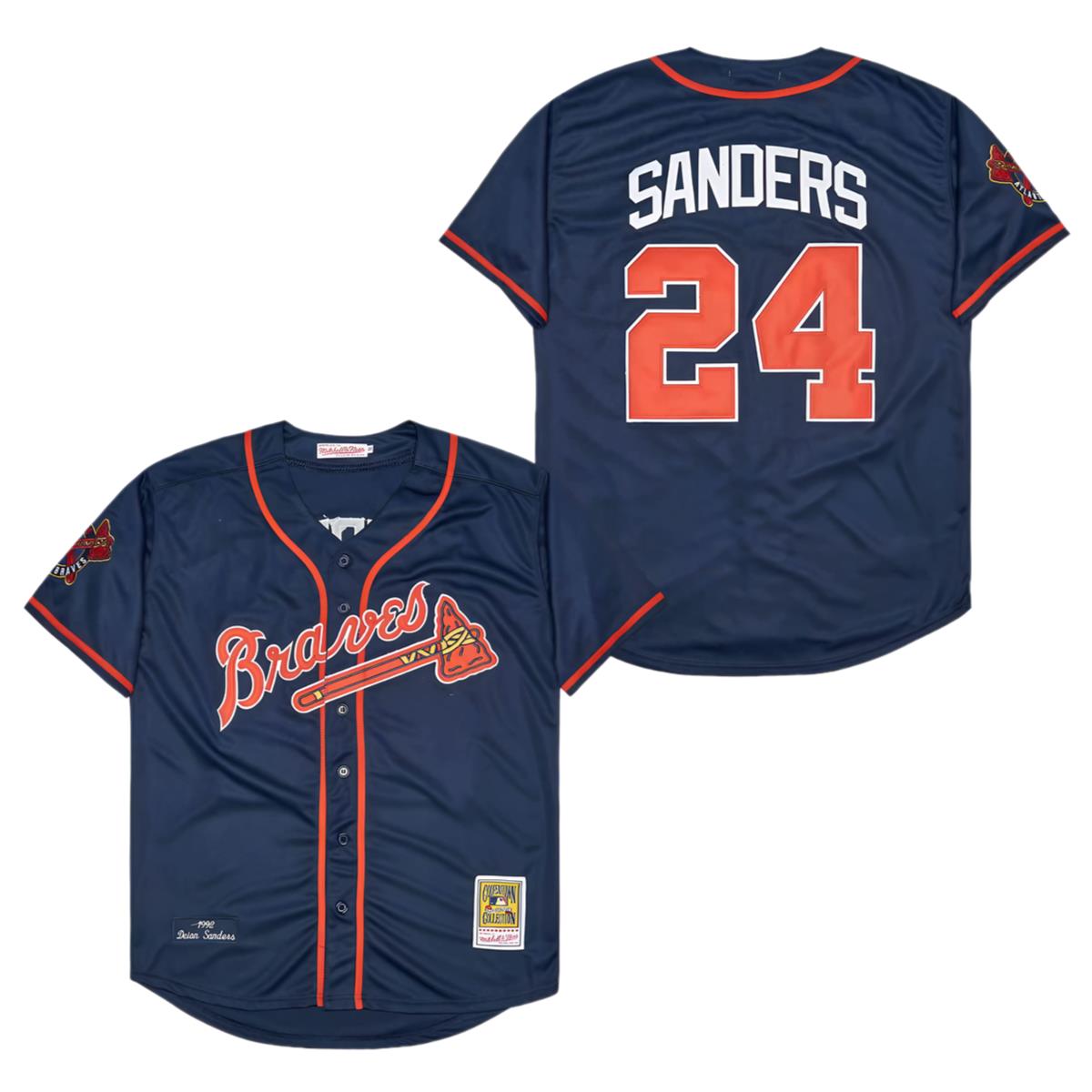 Mitchell And Ness Deion Sanders Braves Jersey 1 1