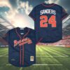 Mitchell And Ness Deion Sanders Braves Jersey 4 4