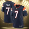 NFL Denver Broncos John Elway Jersey Navy 3 3