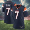 NFL Denver Broncos John Elway Jersey Navy 4 4