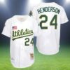 Oakland Athletics Rickey Henderson Jersey 2 2