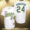 Oakland Athletics Rickey Henderson Jersey 3 3