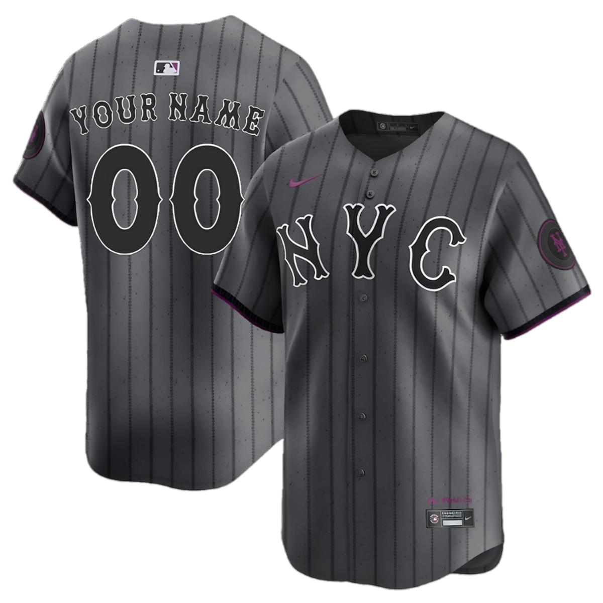 Personalize City Connect Mets Jersey Youth 1 1