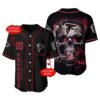 Personalized Atlanta Falcons Jersey Baseball Skull Pattern 1 1