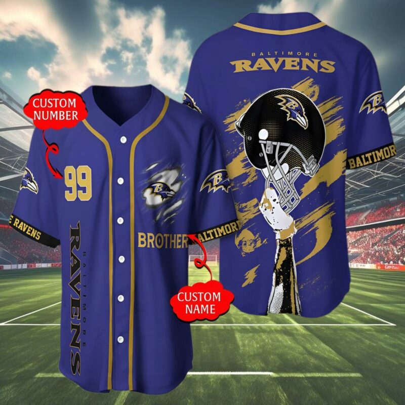 Baltimore Ravens Baseball Jersey