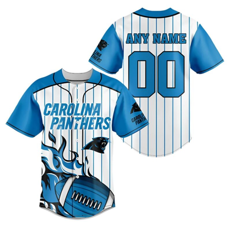 Personalized Carolina Panthers Baseball Jersey 1 1