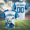 Personalized Detroit Lions Baseball Jersey 4 4