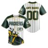 Personalized Green Bay Packers White Jersey Baseball 1 1