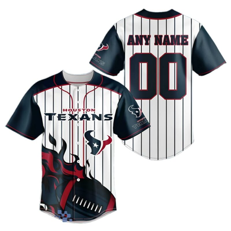 Personalized Houston Texans Baseball Jersey 1 1