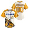 Personalized Los Angeles Rams Baseball Jersey 1 1