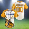 Personalized Los Angeles Rams Baseball Jersey 2 2