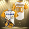 Personalized Los Angeles Rams Baseball Jersey 3 3