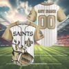 Personalized New Orleans Saints Baseball Jersey 4 4