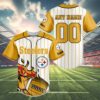 Personalized Pittsburgh Steelers Baseball Jersey 4 4