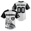 Personalized Raiders Jersey Baseball 3D White Black 1 1