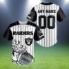 Personalized Raiders Jersey Baseball 3D White Black 2 2