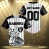 Personalized Raiders Jersey Baseball 3D White Black 3 3