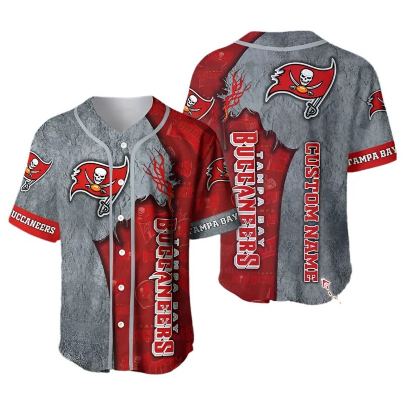 Personalized Tampa Bay Buccaneers Baseball Jersey 1 1