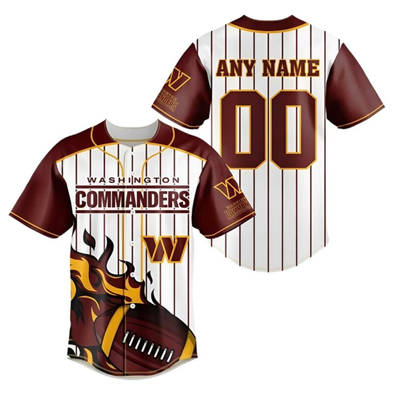 Personalized Washington Commanders Baseball Jersey 1 1