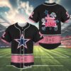 Pink Dallas Cowboys Jersey Baseball 4 4