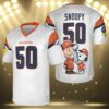 Snoopy 2024 Denver Broncos White Jersey 3 3