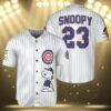 Snoopy Chicago Cubs Baseball Jersey 3 3