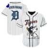 Snoopy Detroit Tigers Baseball Jersey 1 1